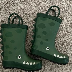Cat and jack alligator rain boots. Super cute !